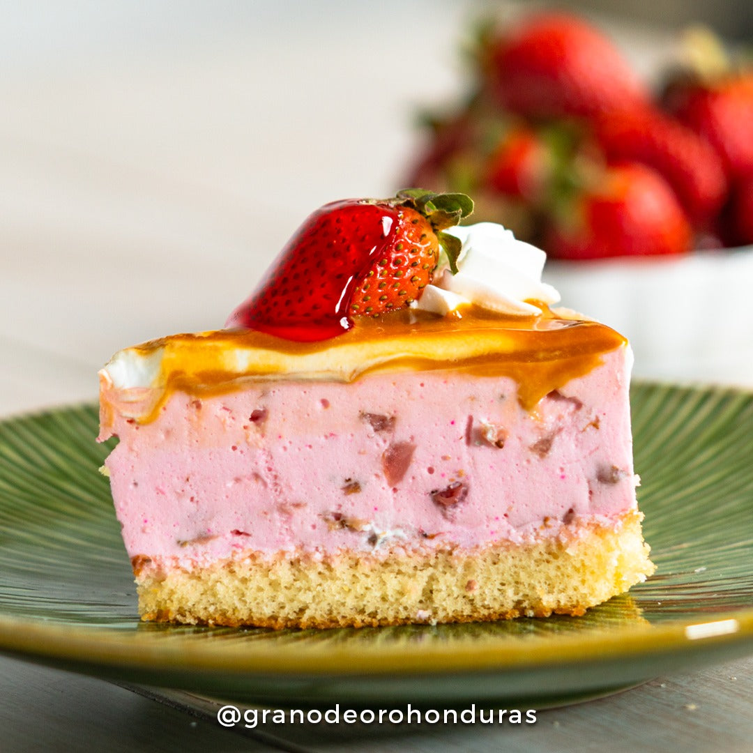 Postre de yogurt de fresas