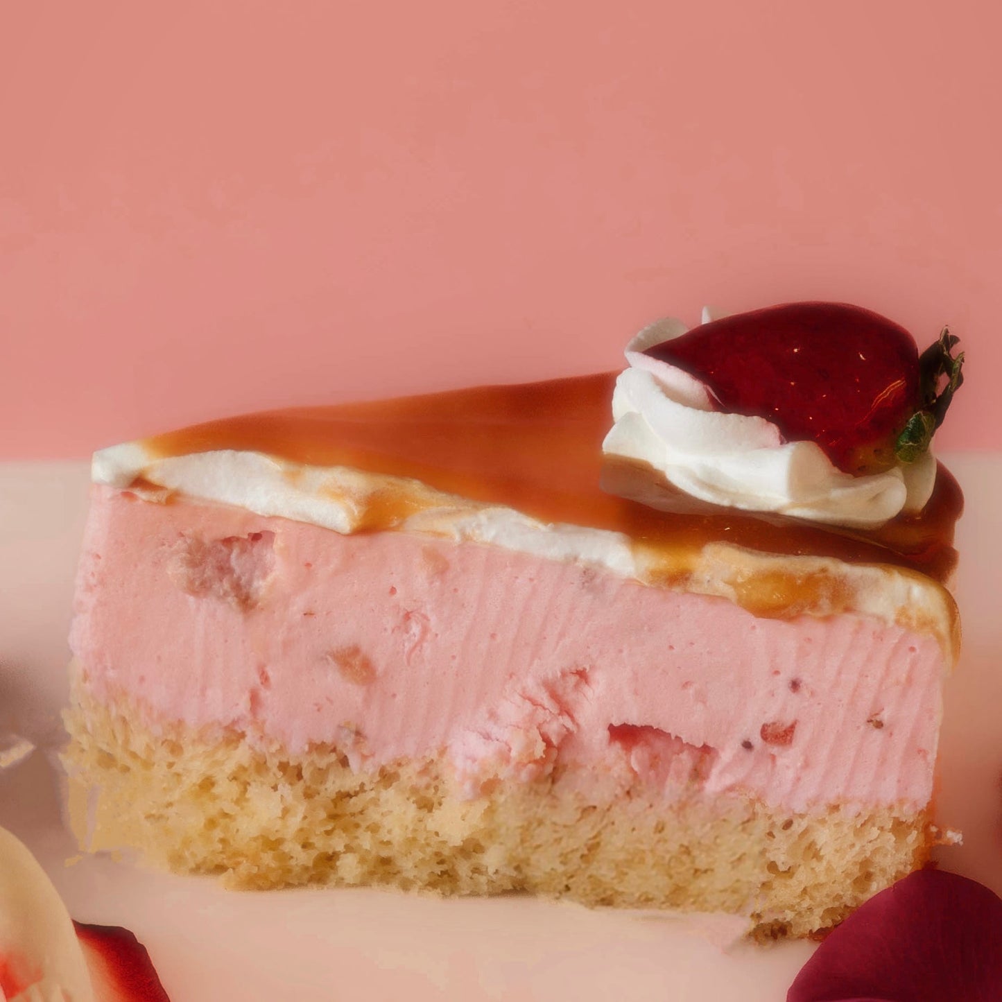 Postre de yogurt de fresas