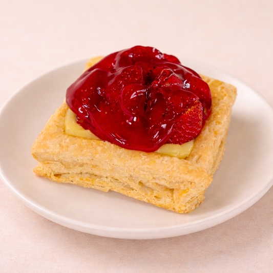 Milhoja con Fresas