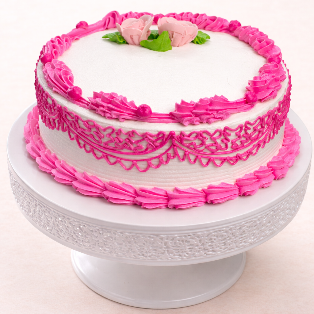 Pastel tradicional de vainilla