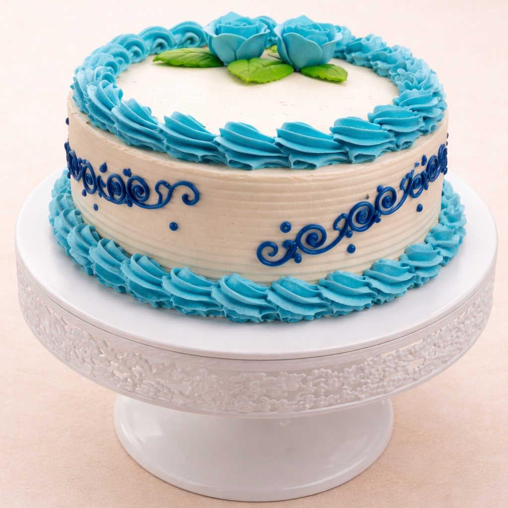 Pastel tradicional de vainilla